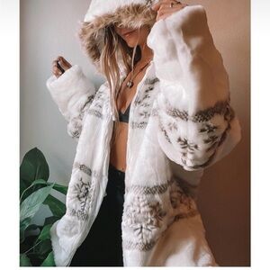 Faux Fur Zip Jacket